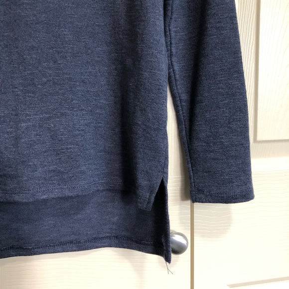 Heather blue, long sleeve choker top - Picture 4 of 4